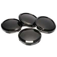 4pcs 64 mm Universal no Logo Black Alloy Wheel Center Caps Hub Caps Rim Caps