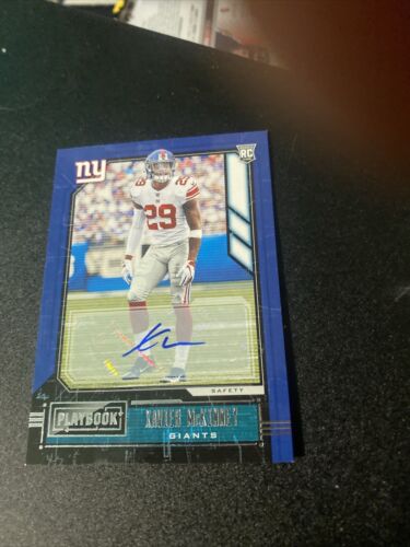 Xavier McKinney Auto RC 2020 Playbook #152 Packers Giants - Picture 1 of 2