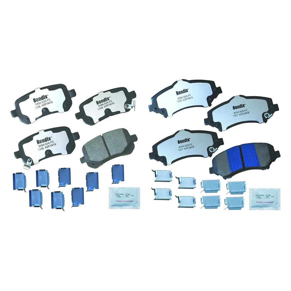 Pastillas de freno delanteras traseras para Chrysler Town & Country 2012 2011 2010 2008 2009 XH Foto 2 de 4