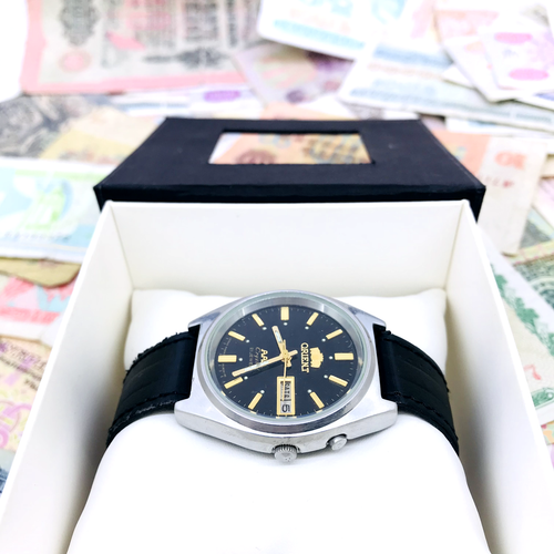 🔥 Wrist watch Orient Automatic Calendar Crystal AAA Japan Vintage Service 🛠 - Picture 3 of 12