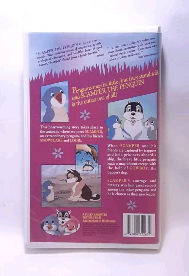 The Adventures Of Scamper The Penguin (1989) VHS Video Tape | eBay