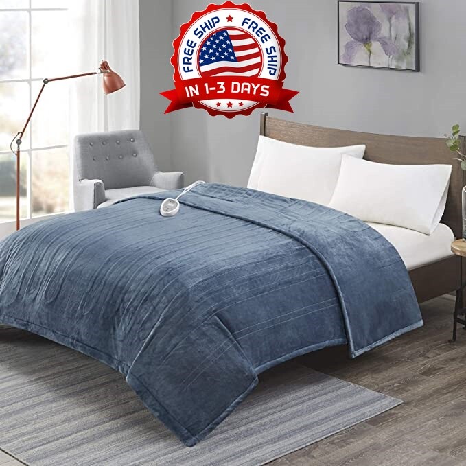 Cobija Manta Colcha Eléctrica Caliente Para El Frio 20Niveles De Calor Ajustable