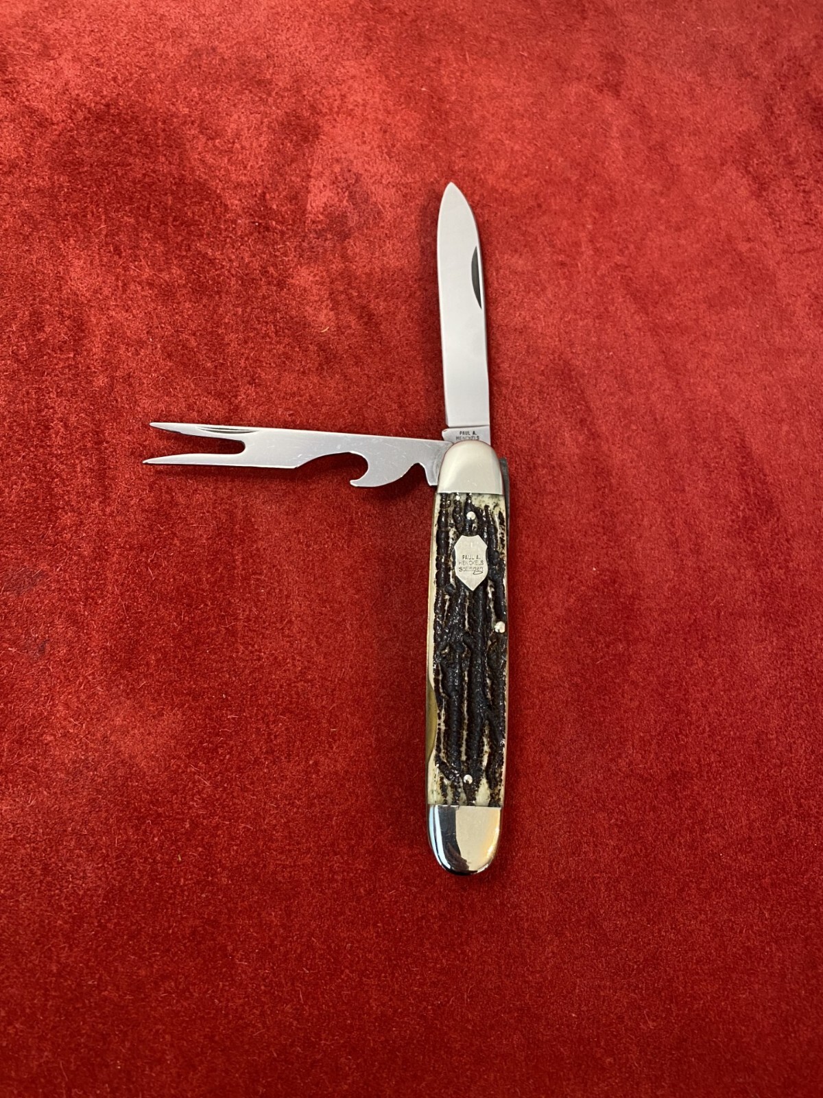 Paul A Henckels Solingen Stag Hobo Pocket Knife, Made in Germany