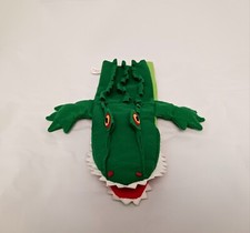 Vtg 15 Hand Puppet Alligator - MU Brno Moravska Ustredna - Green Animal Puppet