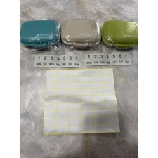 Weekly Pill Organizer, 7 Day Pill Case, Portable Travel Pill Box