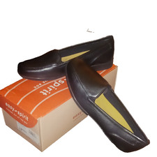 Size 6M-Easy Spirit se Devitt women's leather flat loafer, black.