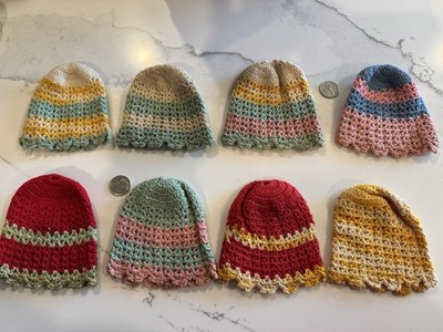 1950s Hand Crochet Knit Egg Cosy Cozy - Lot of 8 Cozies Cosies - Egg Warmers