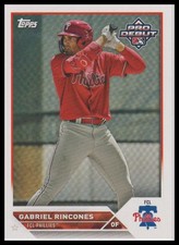 2023 Topps Pro Debut Gabriel Rincones FCL Phillies