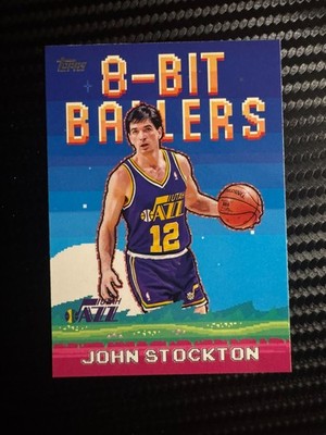 John Stockton - 2025-2026 Topps Basketball  8-Bit Ballers #8B-24 Utah Jazz
