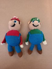 Super Mario Bros. Crochet Dolls - Mario Luigi 7" Dolls