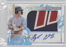 2024 Leaf Trinity Patch Platinum 28/49 Kyle DeBarge #PA-KDB Patch Auto 0u66