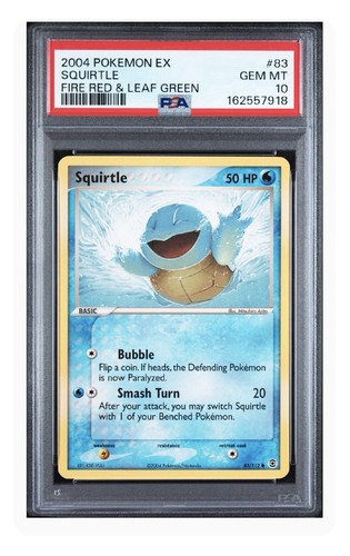 Squirtle graded PSA 10 for sale on eBay