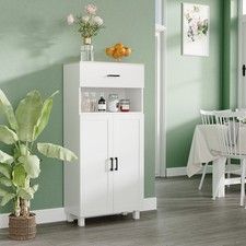 HOMCOM Kitchen Cupboard Storage Cabinet with Drawer, Countertop Refurbished