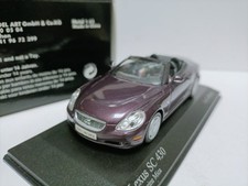 Minichamps 1:43 Lexus SC430 2001 Purple Convertible Car Model