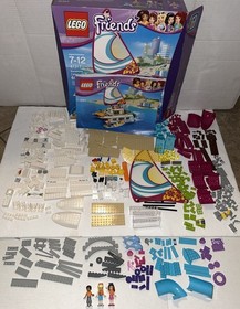 41317 Lego Complete Sunshine Catamaran Friends minifigures boat Manual Box
