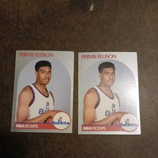 1990 1991 NBA Hoops Pervis Ellison No Position Error Basketball set of 2
