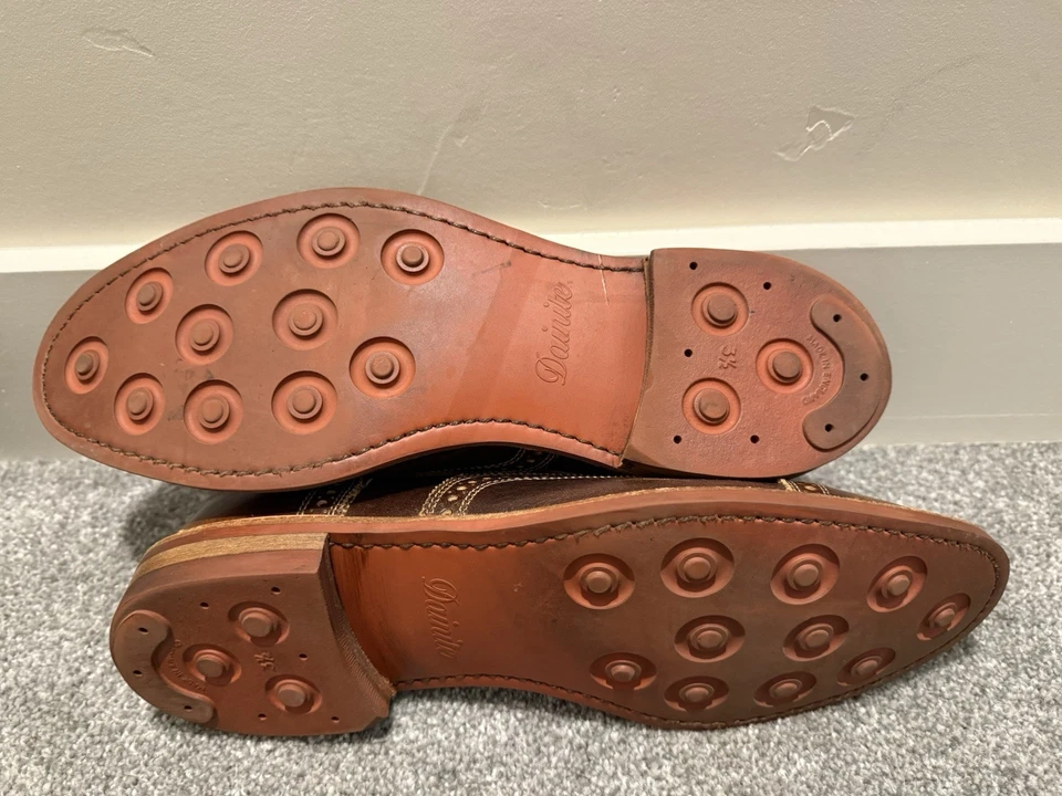 Allen Edmonds Strandmok полированный коричневый крышка носок Оксфорд платье обуви Sz 10,5 D - Изображение 4 из 4