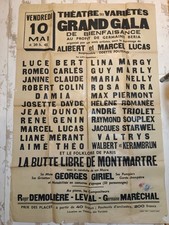 Ancienne affiche Théâtre Des Variétés