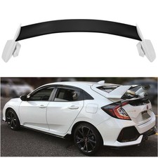 Blackwhite Rear Trunk Spoiler Wing For 2016-2021 Honda Civic Hatchback Type-r