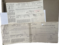 Philadelphia Gas Works Co Vintage Meter Reading Bills 1938 1944 Deppert Lot of 2