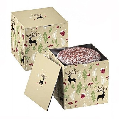 Wicklein Assorted Gingerbread Oblaten-Lebkuchens Square Holiday Gift Tin 7.05 Oz