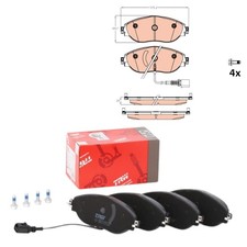 TRW GDB2114 Bremsbeläge Achssatz mit Verschleißsensoren & Schrauben für VW, AUDI, SKODA