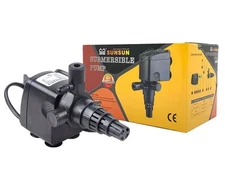 Aquarium Powerhead 317 GPH Black with Air Intake for Freshwater and Saltwater