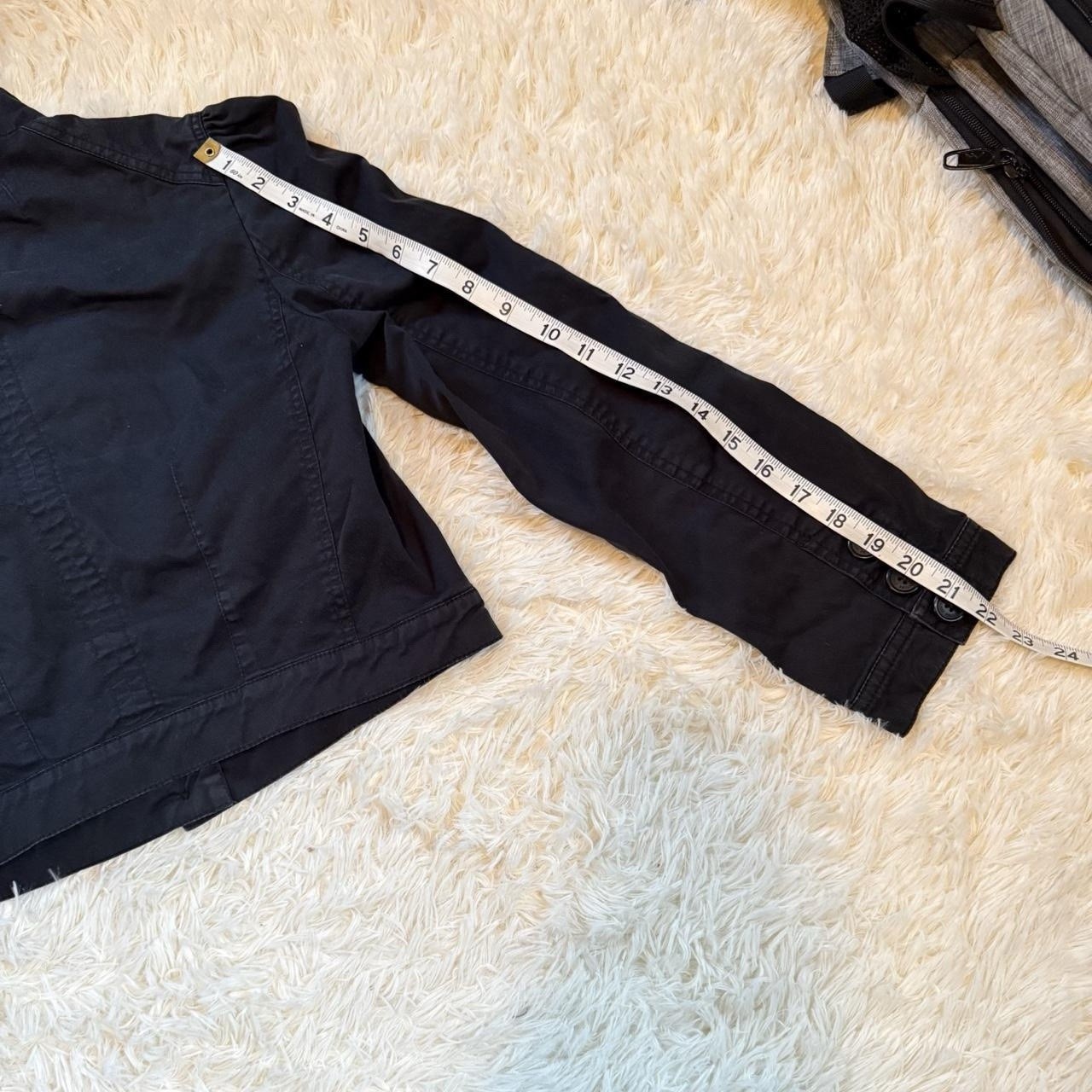Juicy Couture Basic Jacket Black Collared Button … - image 8