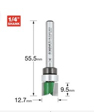 Trend Bearing Guided Template Profiler Router Cutter 12.7mm 9.5mm 1/4"