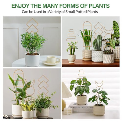 Indoor Plant Trellis for Potted Plants, 16inch Gold Small Trellis for  Climbing | eBay