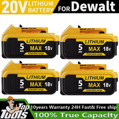 Für DeWalt DCB200 Akku 18V Li-Ion Ersatz DCB182 DCB205-2 DCB184 9Ah 5Ah