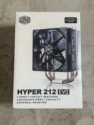 Cooler Master Hyper 212 EVO 120mm CPU Cooler 4-Pin 2000RPM 82.9CFM