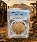 1889 $1 MORGAN DOLLAR - PCGS MS-64 Brilliant Coin!
