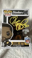 Jerome Bettis Signed Steelers Funko Pop #117 Yellow Ink Auto BAS COA 