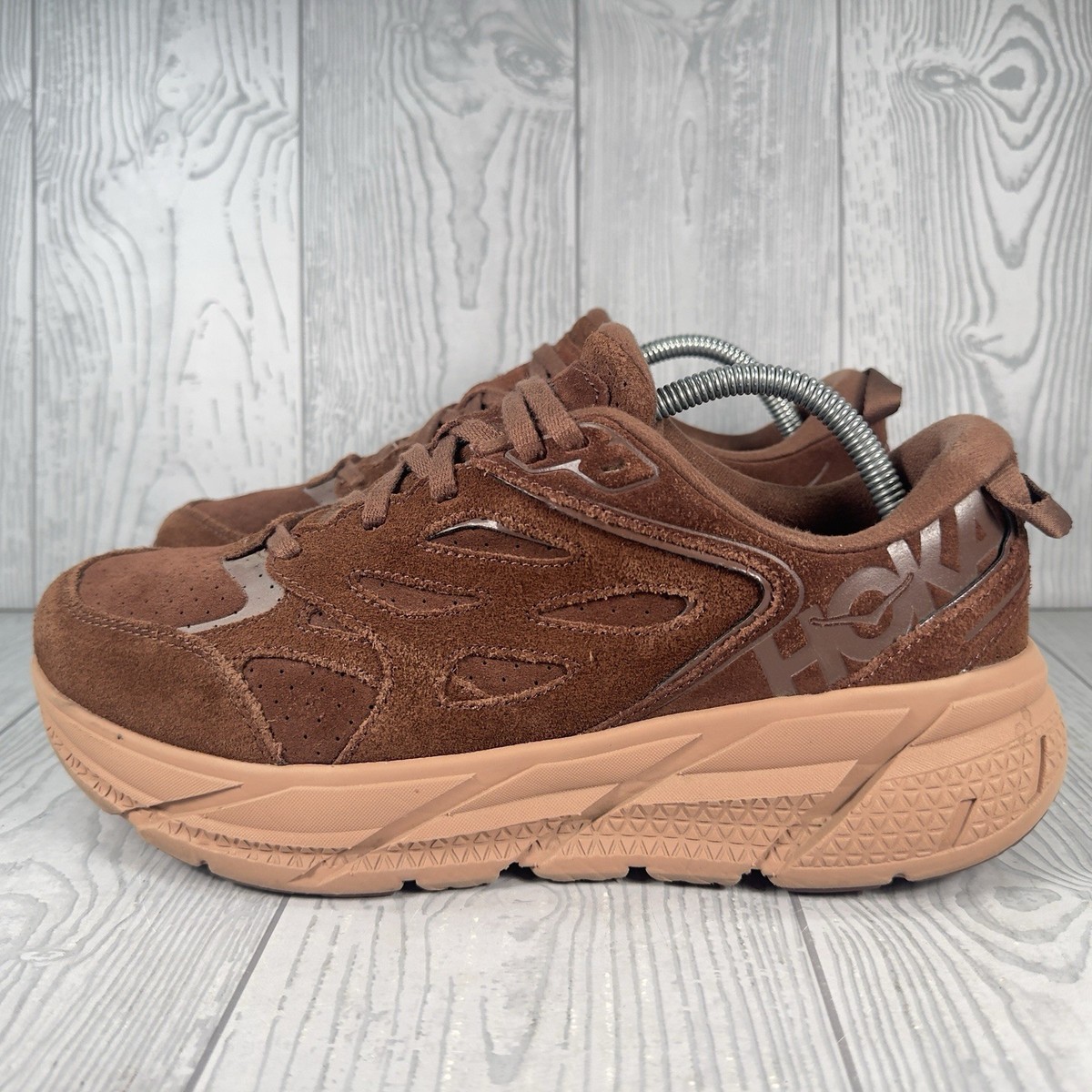 Hoka One 1122571 Cccr Clifton L Suede Men Size 10 Cappuccino Cork