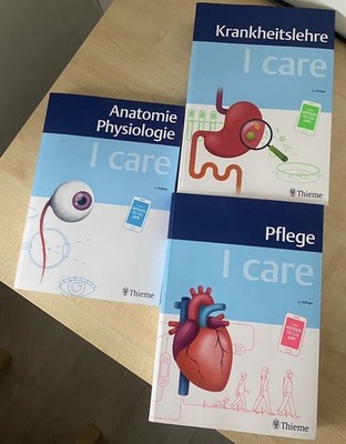 I CARE LERNPAKET | Pflege - Anatomie Physiologie - Krankheitslehre - 3 Bücher