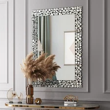 32 in. x 47 in. Modern Rectangle Framed Decorative Mirror