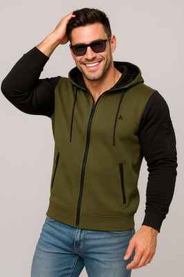 MENS CLOSE-UP FULL ZIP HOODIE POCKETS SWEATSHIRT ART. CLF331