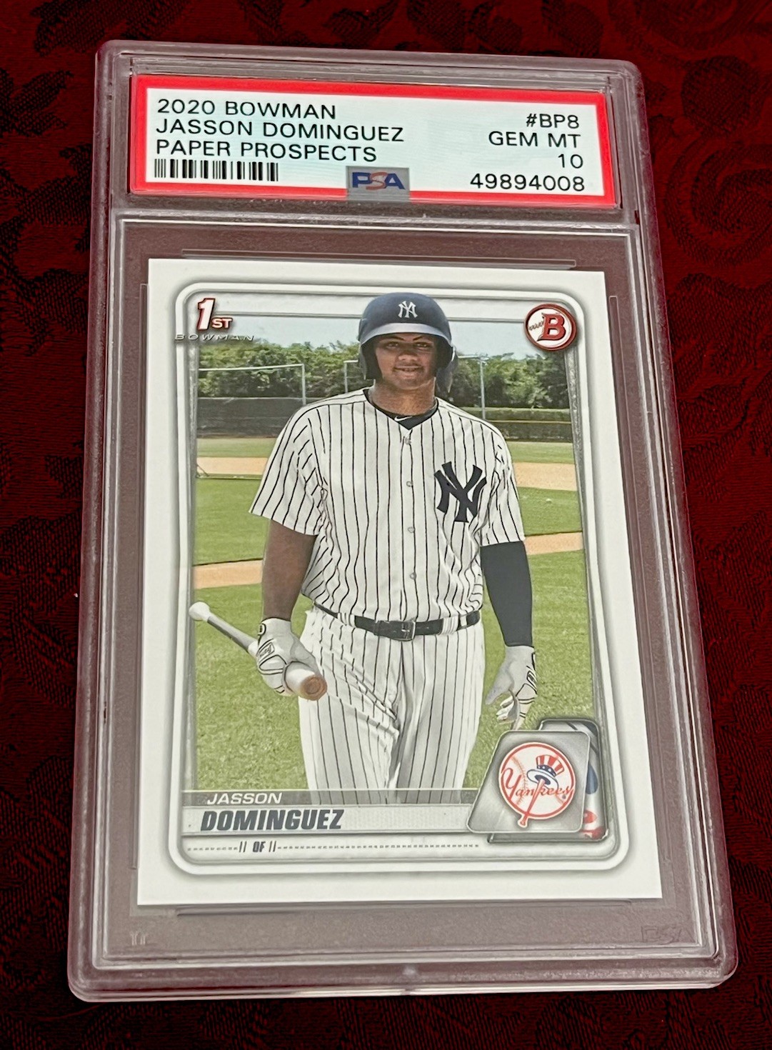 Jasson Dominguez 2020 Bowman Prospects Rookie RC #BP-8, NY Yankees PSA 10 - Qty