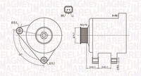 Magneti Marelli Generator 063731761010 FüR CitroËN Passend FüR Fiat Lancia