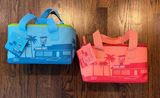 Trader Joe’s Mini Insulated Bag 1.5 Gallon: Peach, Blue NWT
