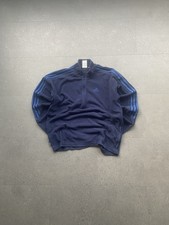 Vintage Y2K Adidas Fleece Oversized Blue Sweater embroidered Logo