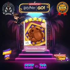 CHOCOLATE FROGS ⭐️5 MONO_POLY_-GO 5S  STICKERS CARDS ⚡️ FAST SEND ⚡️
