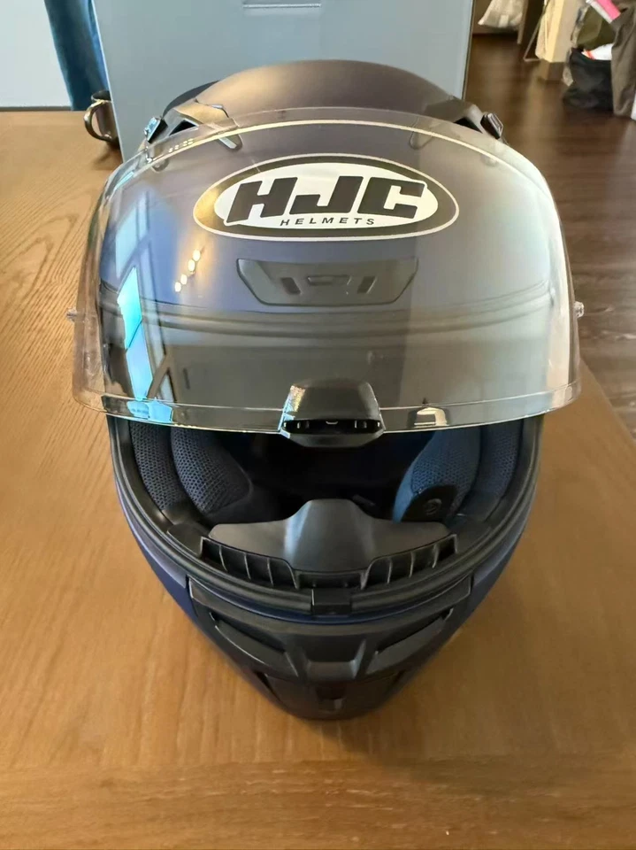 Новый HJC i10 мотоциклетный шлем полу плоский металлический синий большой SNELL DOT - Изображение 2 из 4