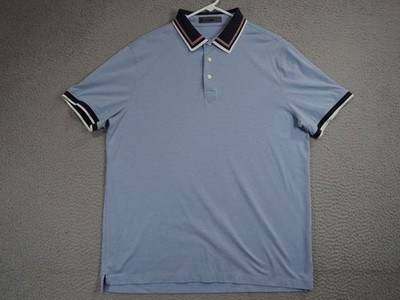 G/Fore Polo Shirt Mens Large Blue X MR.P Technical Performance Golf Preppy