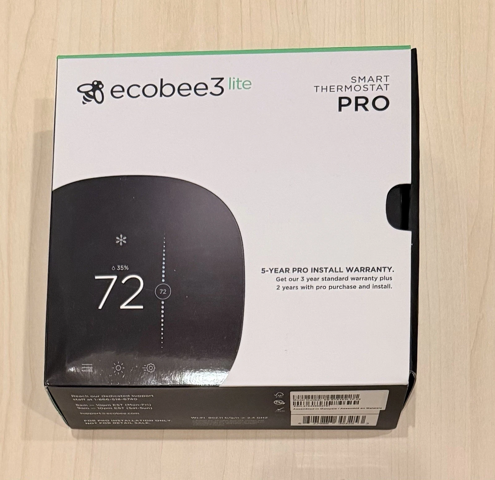ecobee3 lite Smart Thermostat - Black (EB-STATE3LT-02)