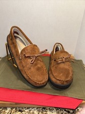 Isotoner Mens Slipper Brown Cognac Size 8-9 Pre Owned