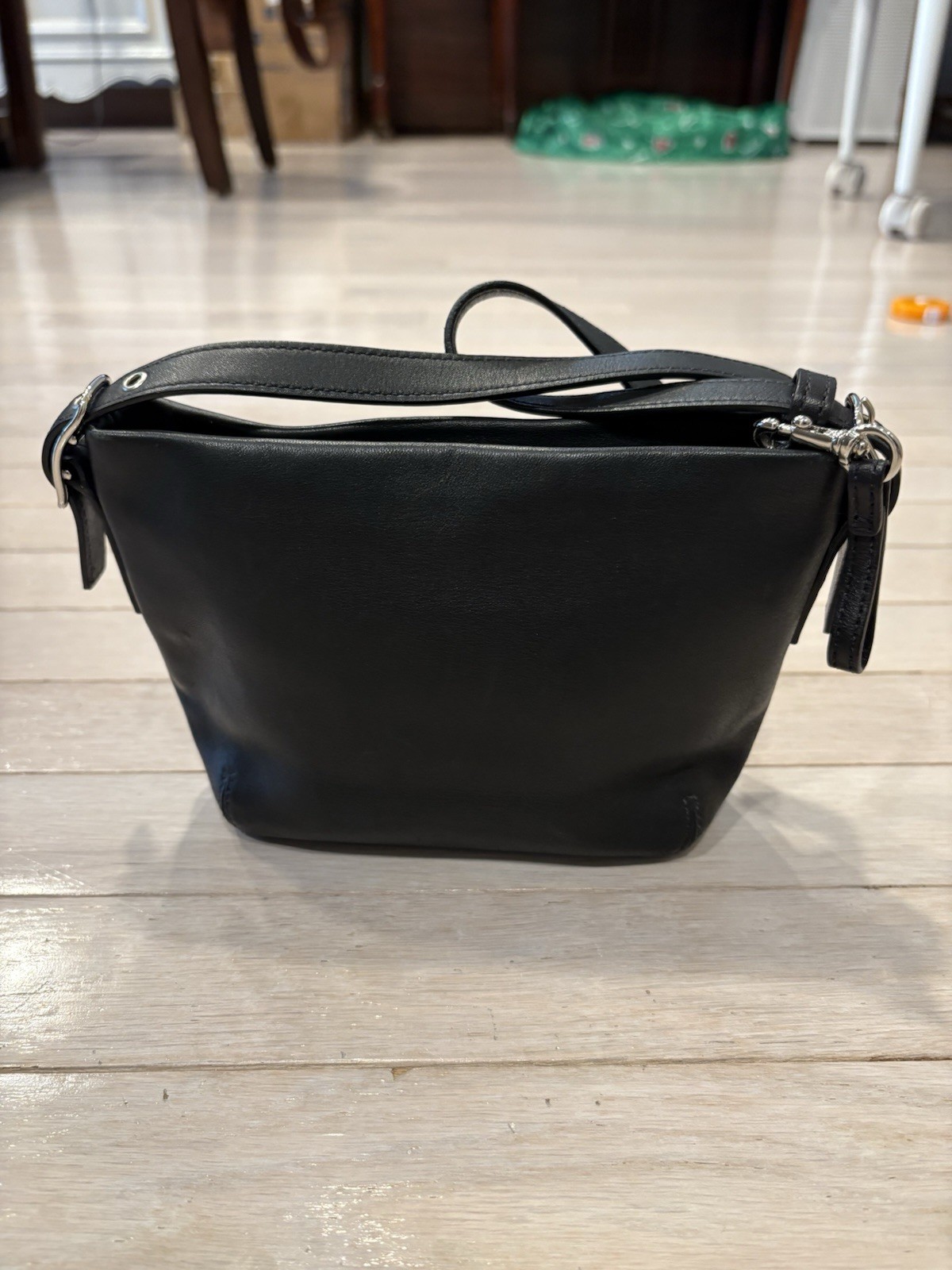 Coach Black Leather Shoulder Bag