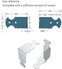 8 Pcs Metal Corner Protector for Furniture, Decorative Corner Brackets for Wo...