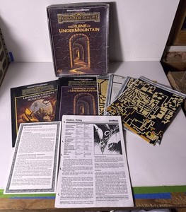 AD&D Forgotten Realms The Ruins of UnderMountain Complete Boxed Set ‘91 TSR 1060